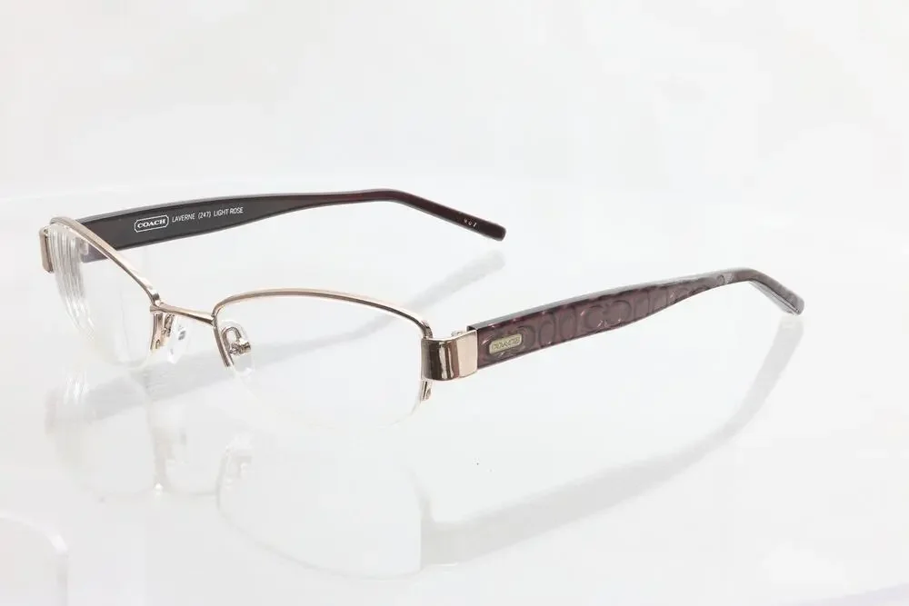 Coach Laverne (247) Light Rose 50-18-135mm Eyeglass FRAMES ONLY - GOOD CONDITION